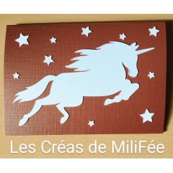 Carte Licorne Blanche