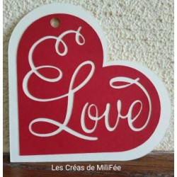 Mini-carte Coeur Love