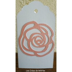 Mini-carte double Rose...